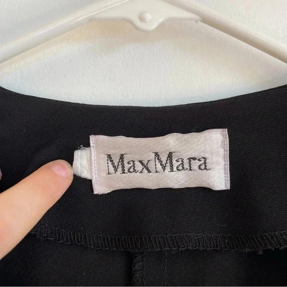 MaxMara Black Mini Blazer Jacket Classic Business Casual Work Wear Small - Picture 5 of 11